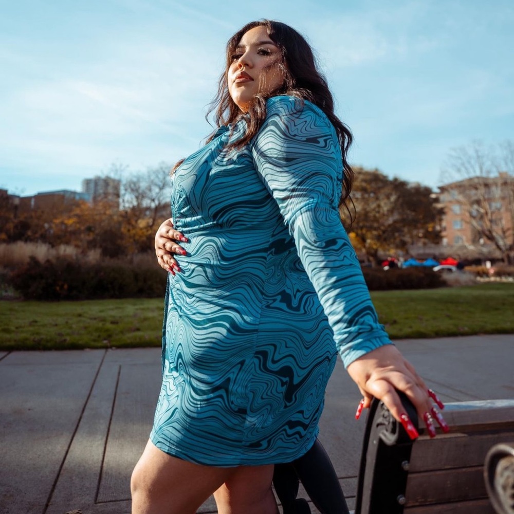 Blue long Steve dress